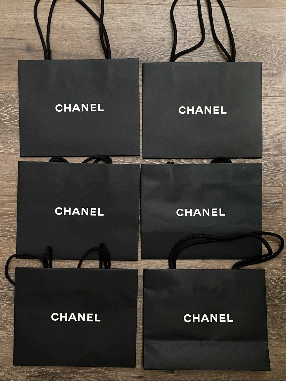 CHANEL Black Paper Shopping Bags - Picture 2 of 7